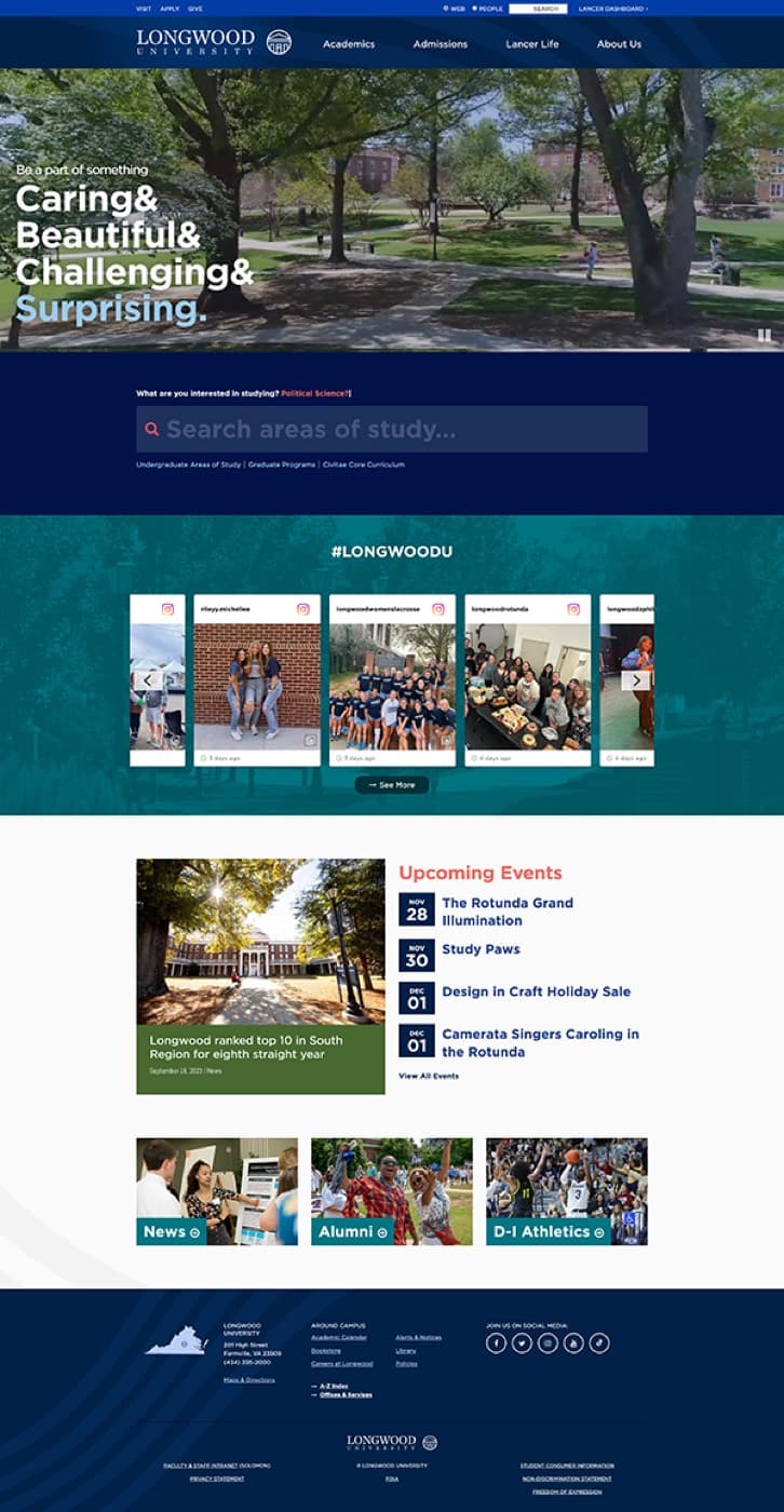 Longwood University: Virginia public university