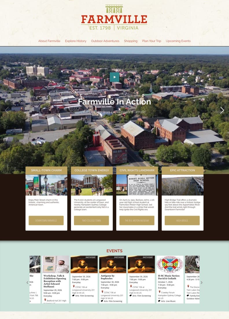 Visit Farmville: Town of Farmville, Virginia